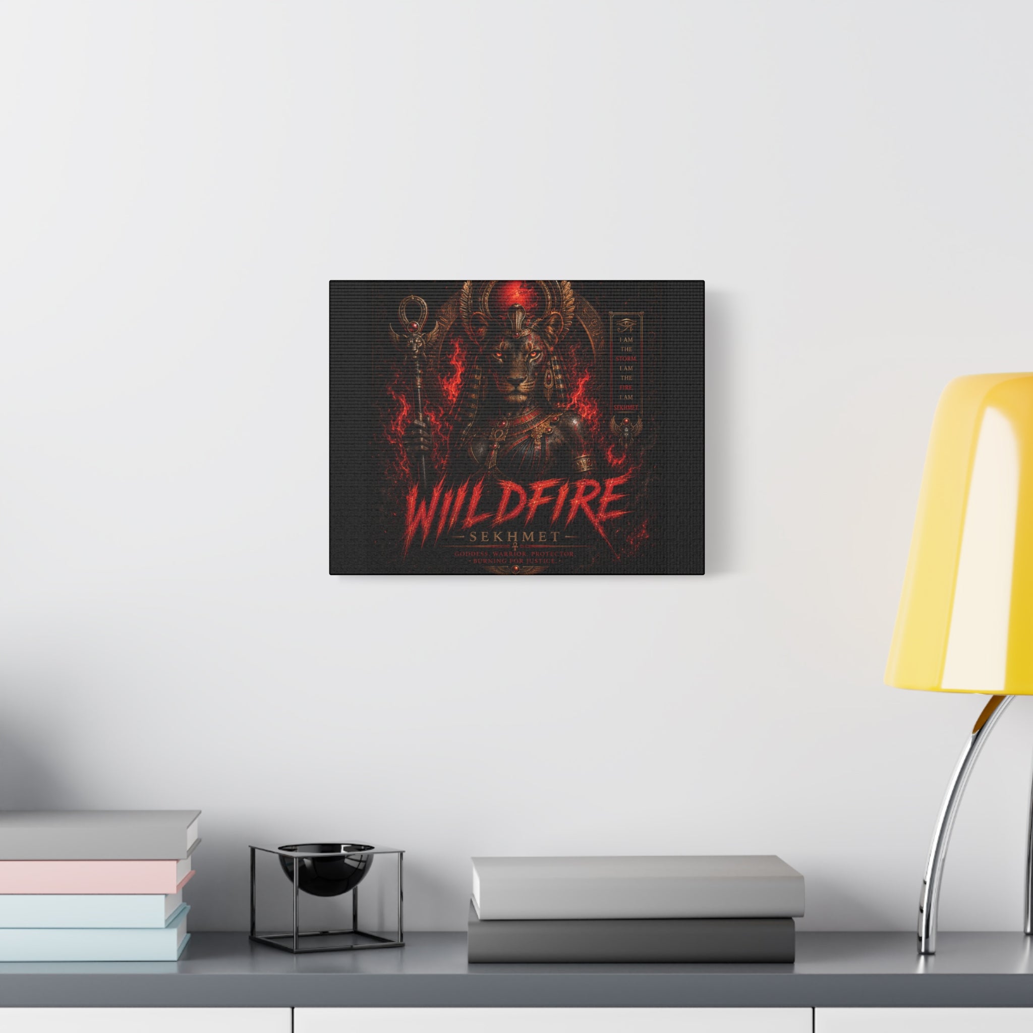 Wildfire Sekhmet Canvas — ‘WILDFIRE Matte Stretched Wall Art